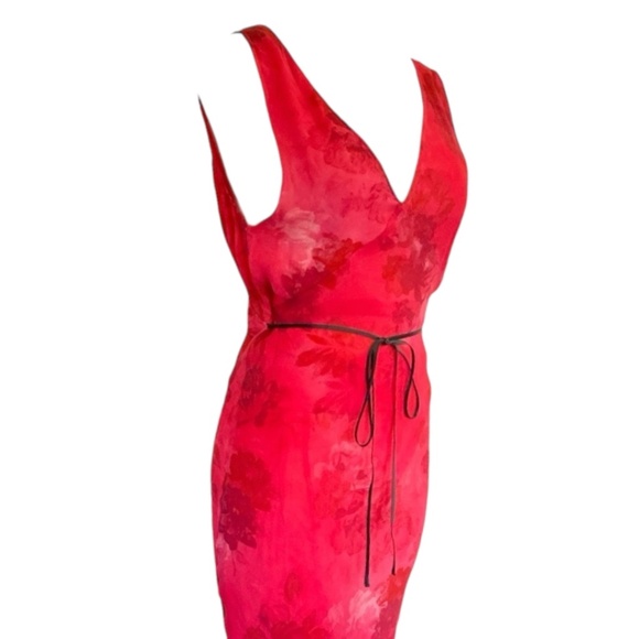 Realisation Par Silk Dress Pink Floral $285 Limited Edition Rose Devon Lee NWOT - Picture 12 of 16